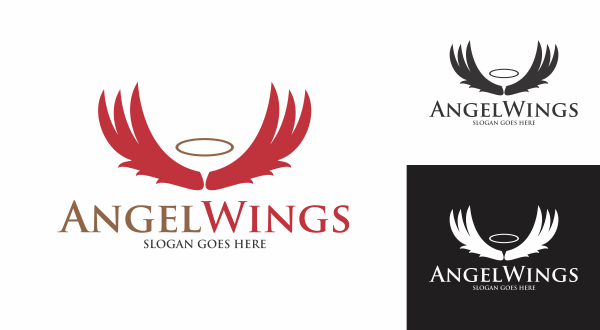 Angel Wings Logo - Angel - Wings Logo - Logos & Graphics