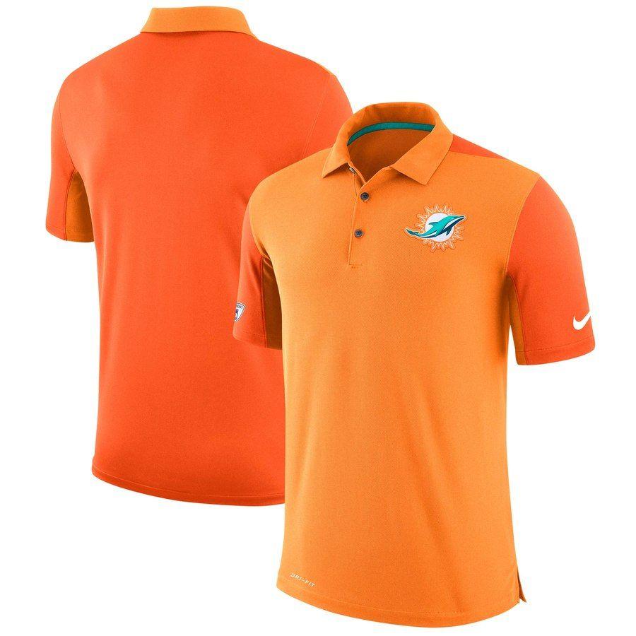 Orange Polo Logo - Men's Miami Dolphins Nike Orange Sideline Team Issue Logo ...