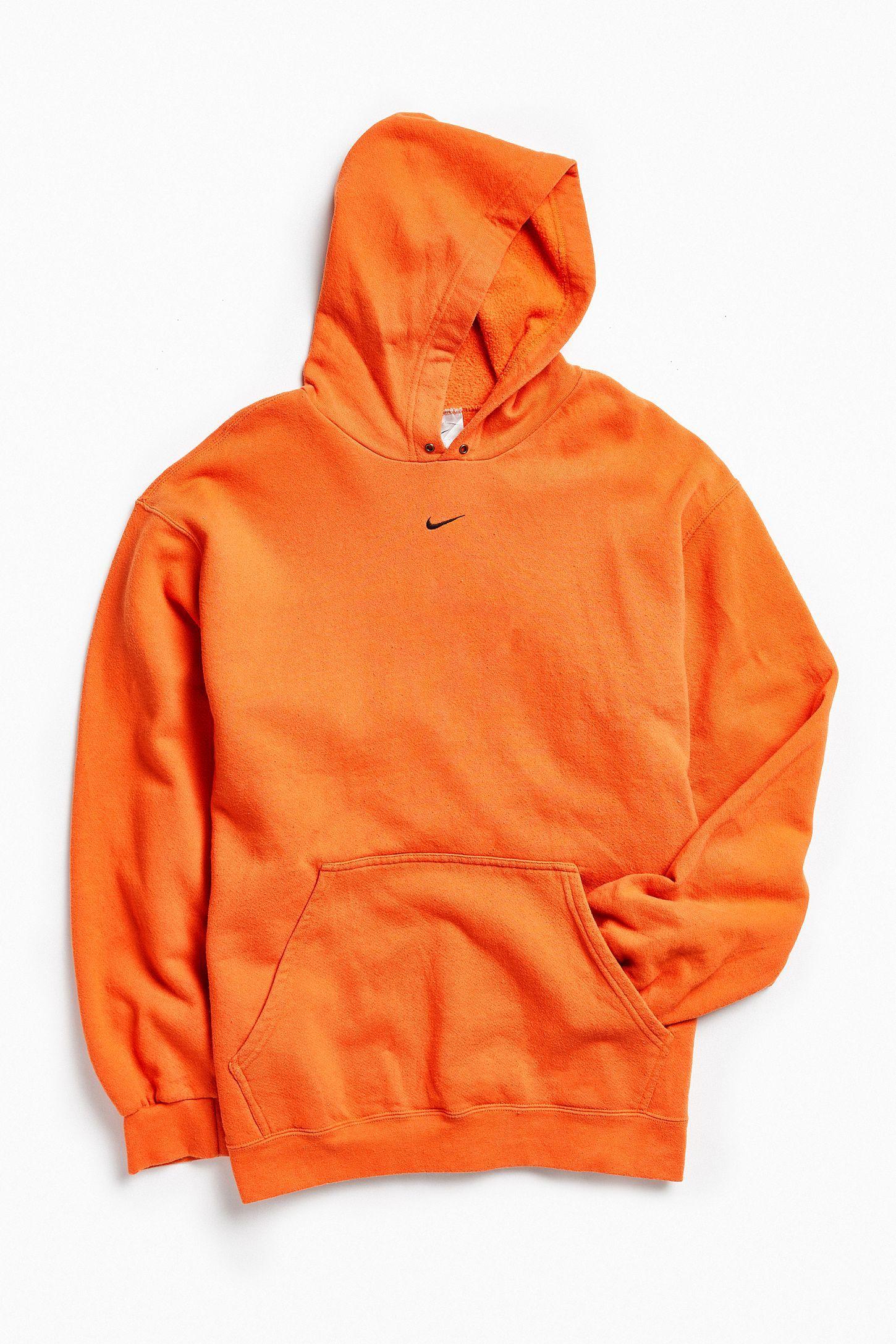 Nike Orange Logo - Vintage Nike Orange Logo Hoodie Sweatshirt | Urban Outfitters