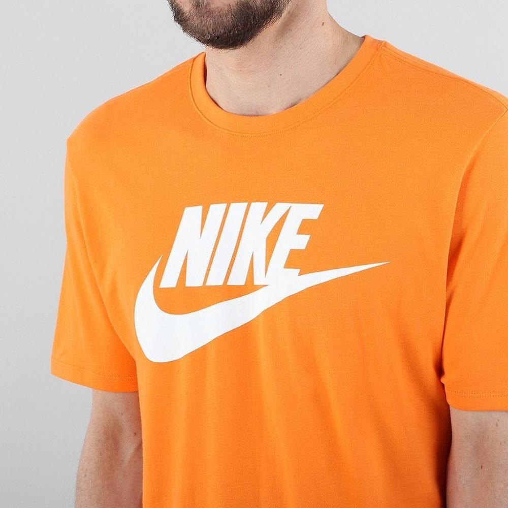 Nike Orange Logo - Mens T-Shirts - Nike Apparel Nike Sportswear Logo T-shirt Orange ...