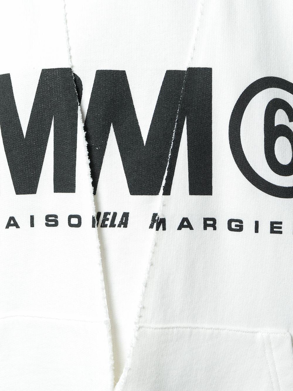 Maision Martin Margiela Logo - Lyst - MM6 by Maison Martin Margiela Logo Printed Sweatshirt in White