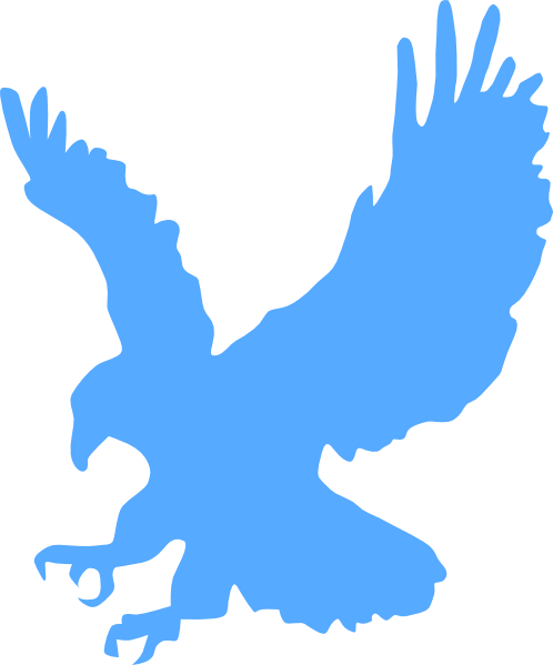 Blue Flying Eagle Logo - Blue Eagle Clip Art at Clker.com - vector clip art online, royalty ...