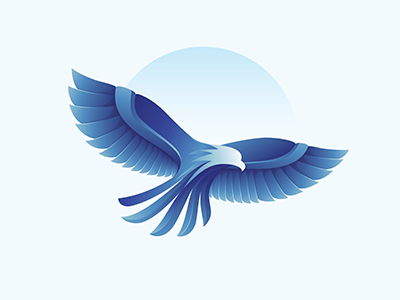 Blue Flying Eagle Logo - Eagle Logo