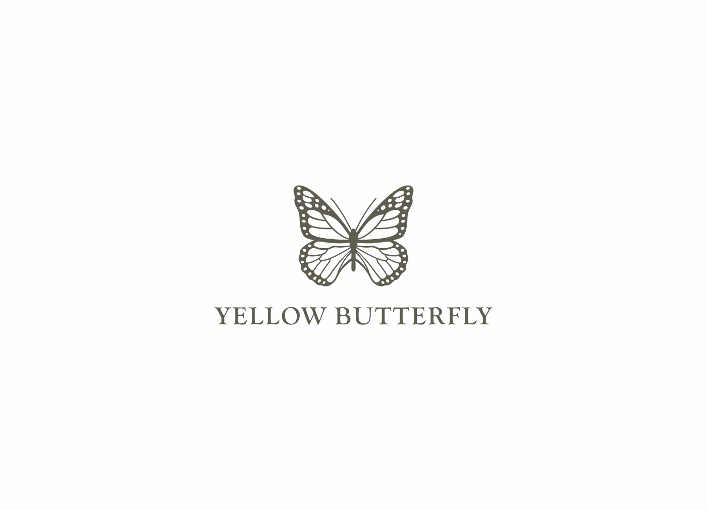 Yellow Butterfly Logo - Feminine, Elegant, Cosmetics Logo Design for Yellow Butterfly