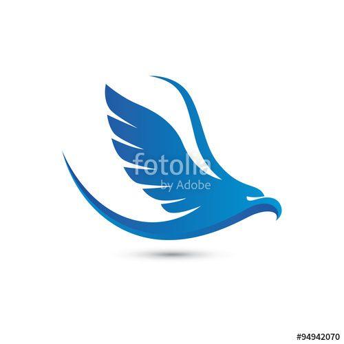 Blue Flying Eagle Logo - American Flying Eagle Logo Stock Image And Royalty Free Vector