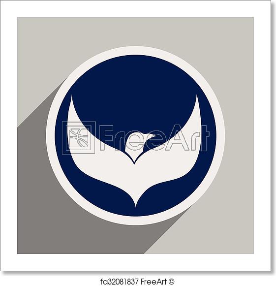 Blue Flying Eagle Logo - Free art print of Logo flying eagle. Logo flying eagle realistic ...