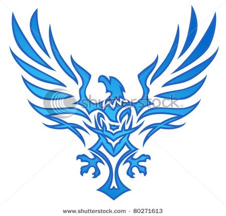 Blue Flying Eagle Logo - Incredible Eagle Tattoo Designs And Ideas