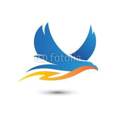 Blue Flying Eagle Logo - Flying Eagle Logo. Buy Photo