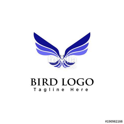 Blue Flying Eagle Logo - Eagle Blue Flying Bird Logo Stock Image And Royalty Free Vector