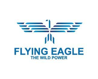 Blue Flying Eagle Logo - Flying Eagle Designed