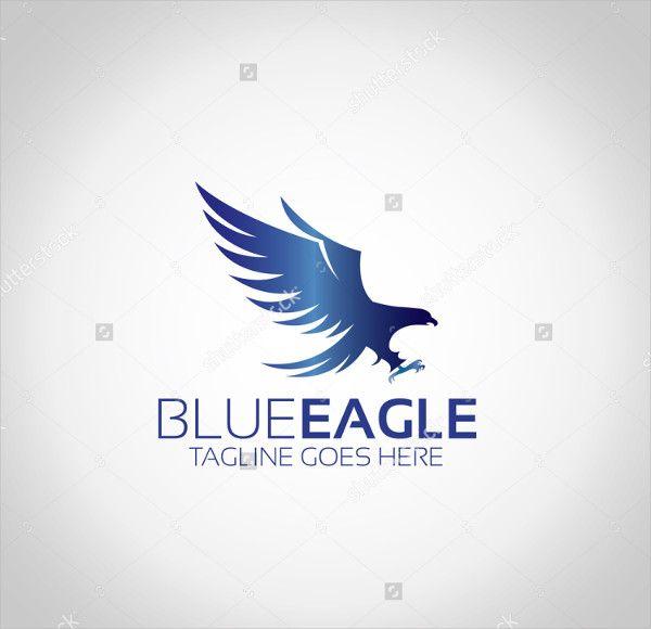 Blue Flying Eagle Logo - Best Eagle Logo Templates & Premium Download