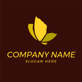 Yellow Butterfly Logo - Free Butterfly Logo Designs. DesignEvo Logo Maker