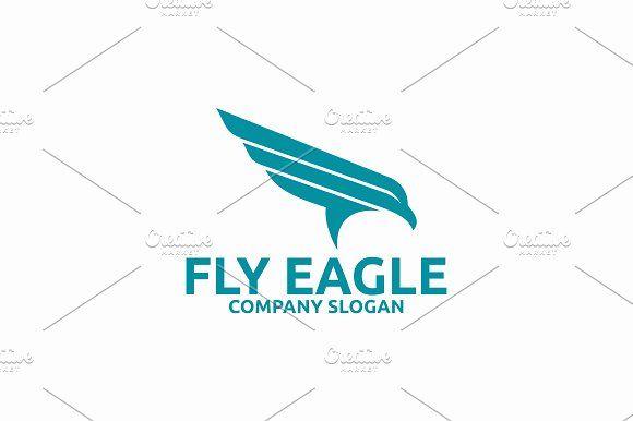 Blue Flying Eagle Logo - Flying Eagle Logo Templates Creative Market