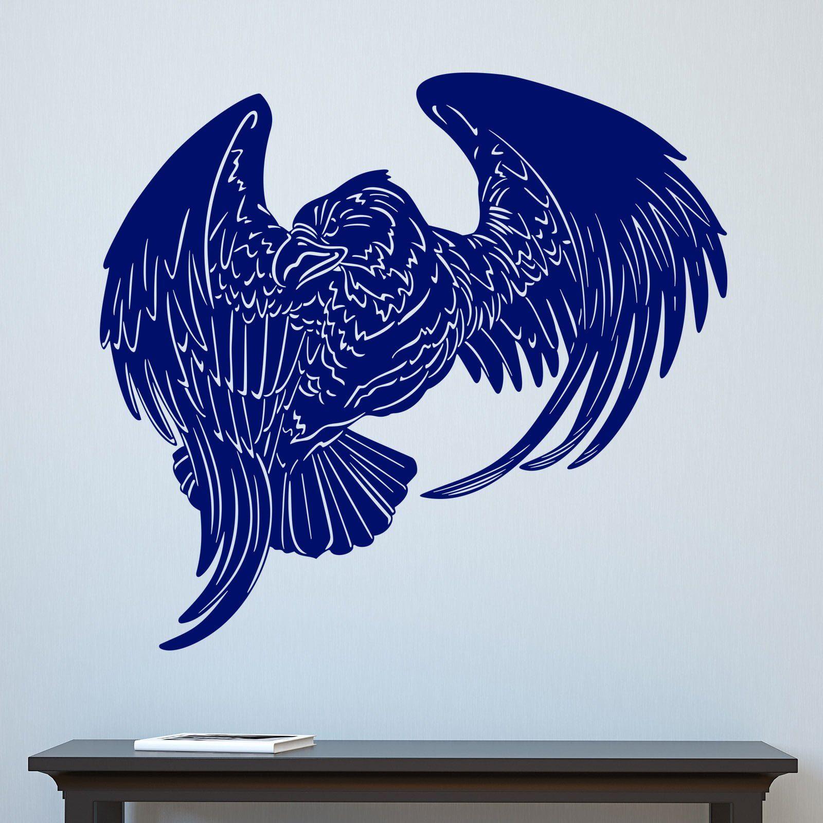Blue Flying Eagle Logo - Flying Eagle Bird of Prey Wall Sticker of Wall Stickers
