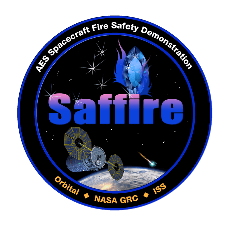 NASA Ship Logo - Spacecraft Fire Safety (Saffire)