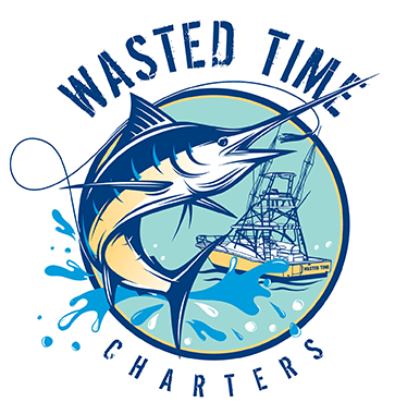 Sport Fishing Logo - Wasted Time Fishing Charters - Charter Fishing, Sport Fishing, Deep ...