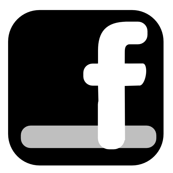 Circular Facebook Logo - Free Facebook Icon Black And White Vector 154463. Download Facebook