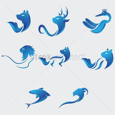 Abstract Animal Logo - Free Animal Logos Stock Vectors | StockUnlimited