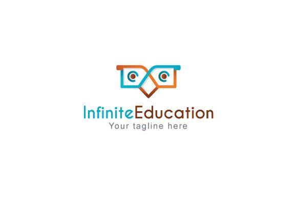 Abstract Animal Logo - Infinite Education Animal Logo Templates Creative Market