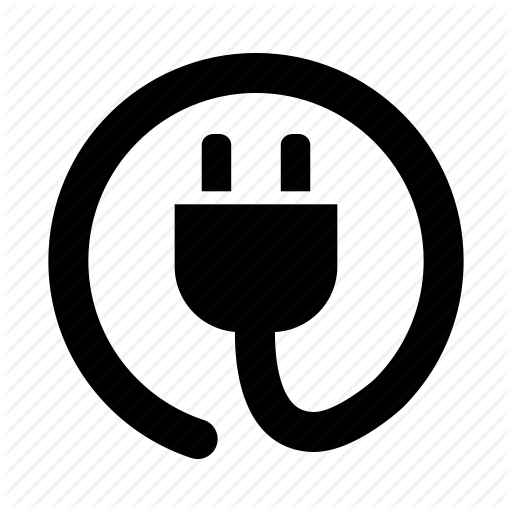 Electric Plug Logo - Cable, circle, cord, electric, plug, power icon
