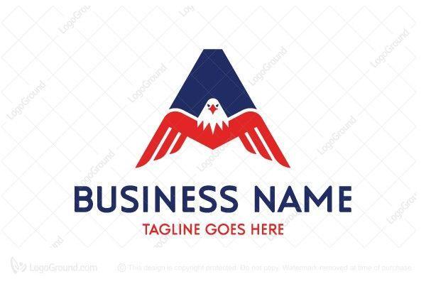 USA Hawk Logo - Exclusive Logo 58436, Letter A Eagle Logo 3 Logo | Logos | Logos ...