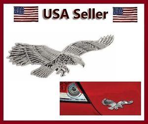 USA Hawk Logo - 1 New 3D Chrome Eagle / Hawk Emblem Badge USA 3 D Decal For 4 Car ...