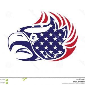 USA Hawk Logo - Stock Illustration Usa Flag Patriotic Eagle Bald Hawk Head Vector ...