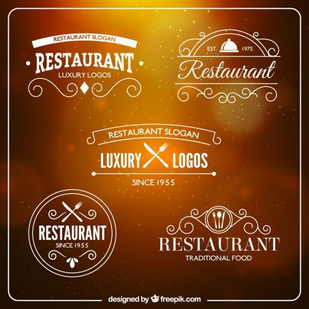 Rustic Restaurant Logo - White restaurant logos Vector | Free Download