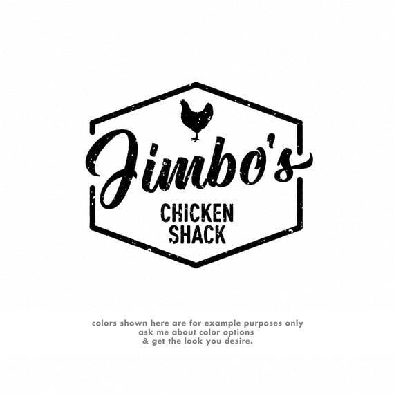 Rustic Restaurant Logo - Restaurant Logo Design Chicken Shack Logo Chicken Logo | Etsy