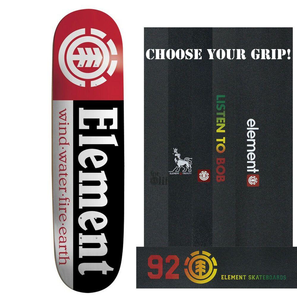 Element Skateboard Logo - ELEMENT Skateboards SECTION DECK skateboard 7.75 with LOGO GRIPTAPE ...
