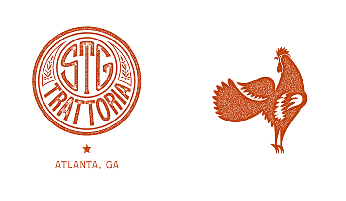 Rustic Restaurant Logo - Colleen C. Lindner // Graphic Design // Logos