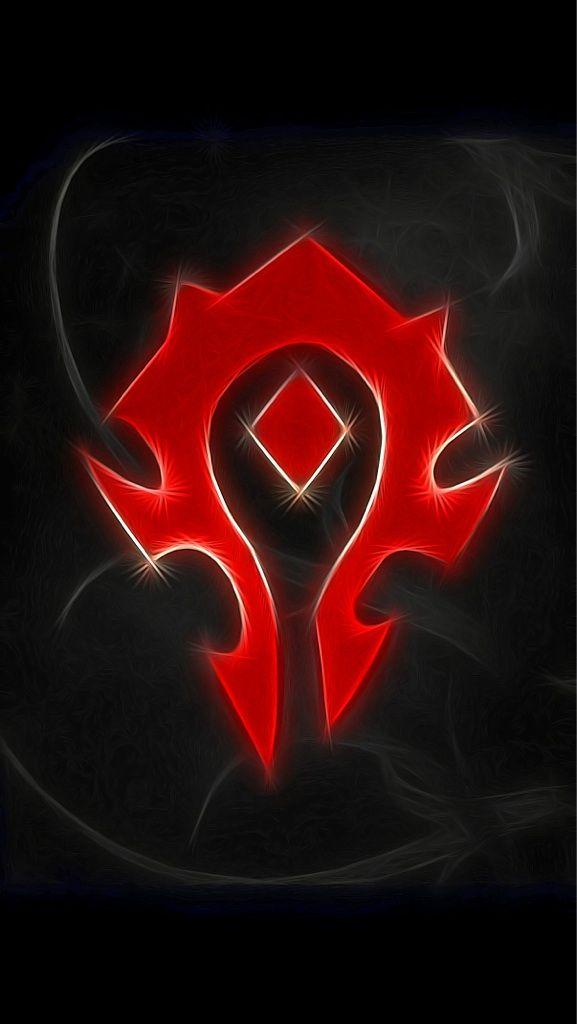 WoW Horde Logo - Ran the Horde symbol through a filter, really like the result. : wow