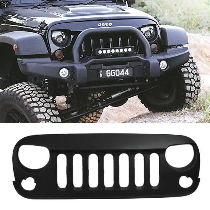 Angry Jeep Grill Logo - Angry Grill / Grille Jeep Wrangler JK Seven Slot - Mad Jeeps Shop ...