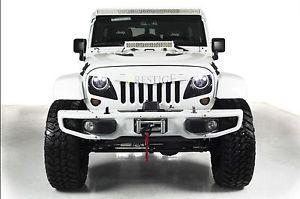 Angry Jeep Grill Logo - Front Black Matte Angry Eagle Eye Grill Grille Grid for 07-18 Jeep ...