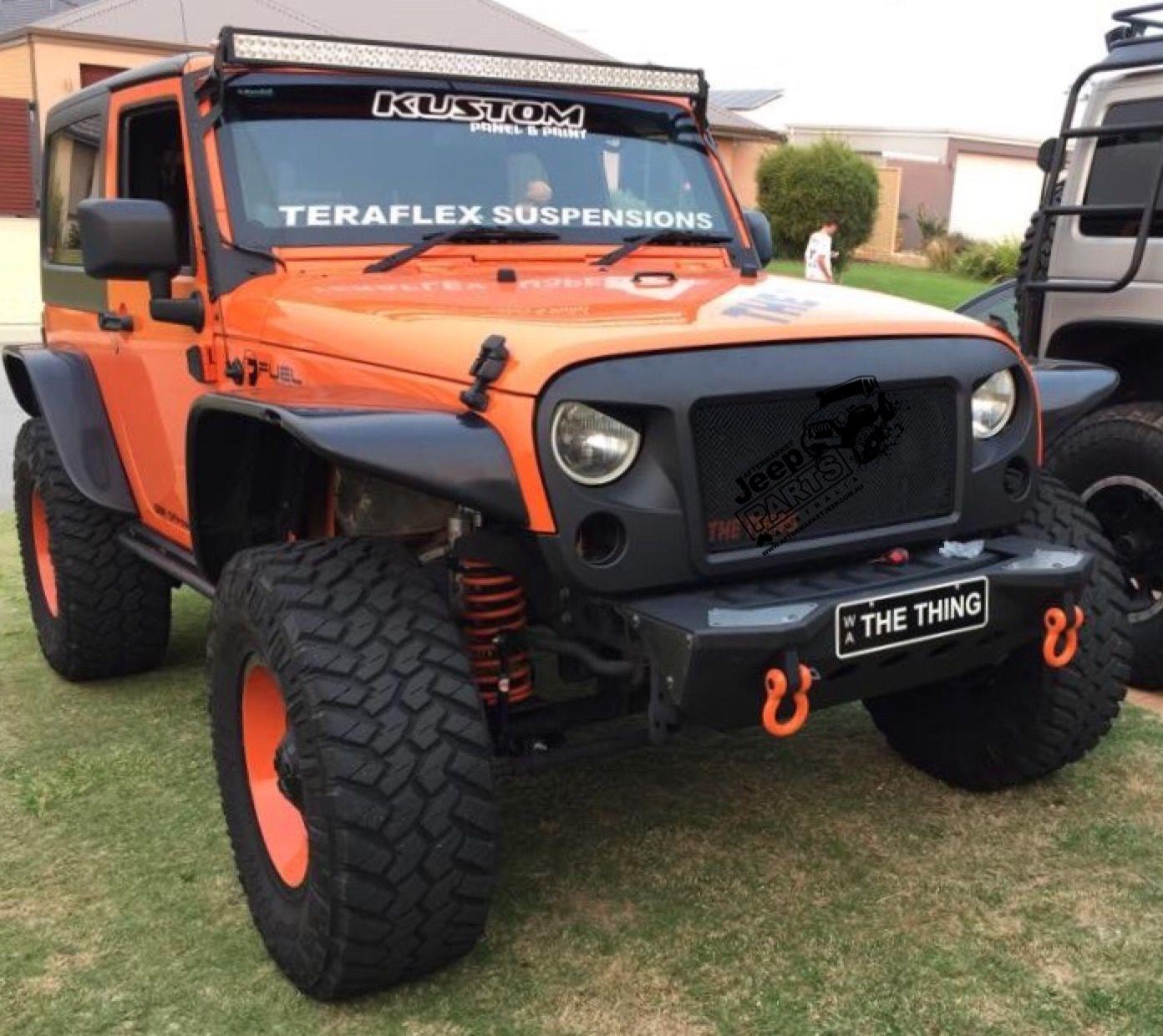 Angry Jeep Grill Logo - THE ORIGINAL Jeep Wrangler “High Flow” Angry Grill, Increased Air ...