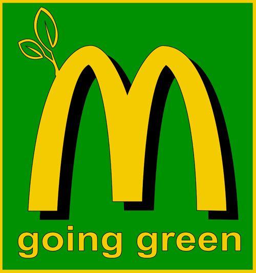 New McDonald's Logo - McDonalds changes the logo to 'green'