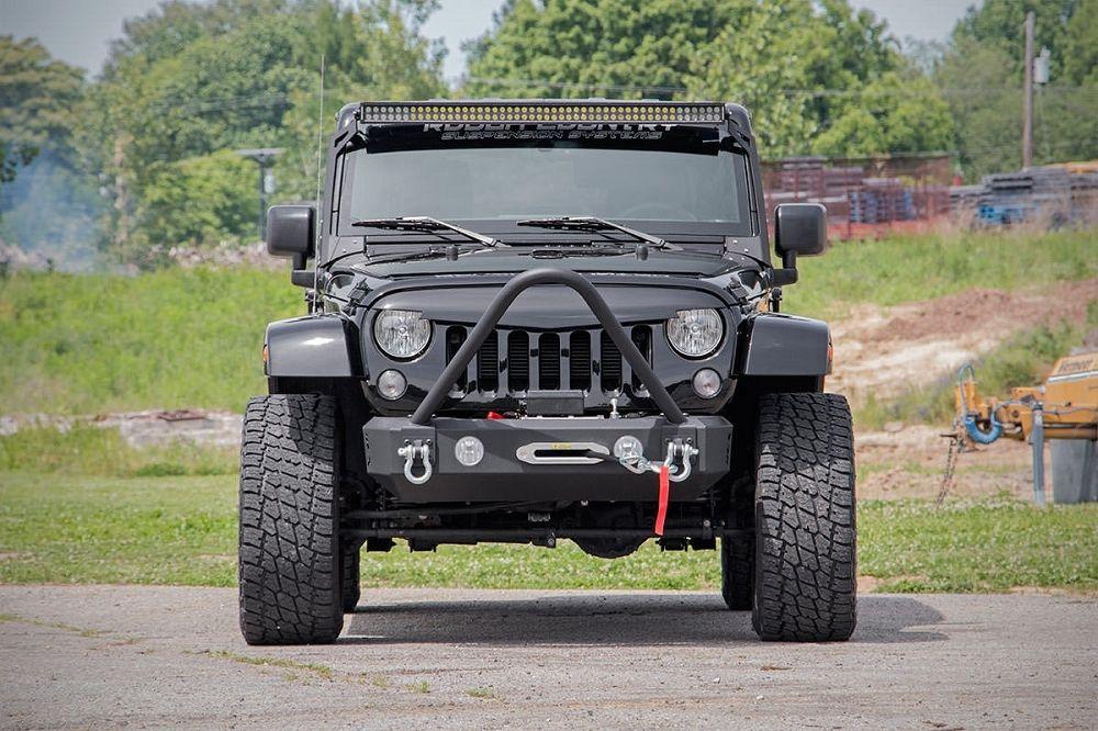 Angry Jeep Grill Logo - ROU- 10508 Rough Country Jeep JK 07-17 Angry Eyes Replacement Grille