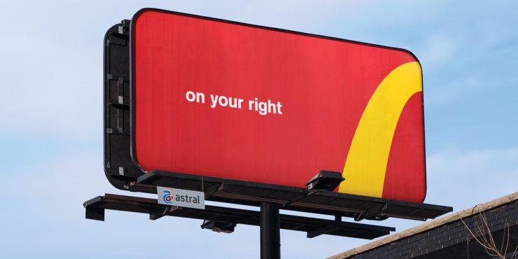 New McDonald's Logo - McDonald's creates new traffic signs to their restaurants, using