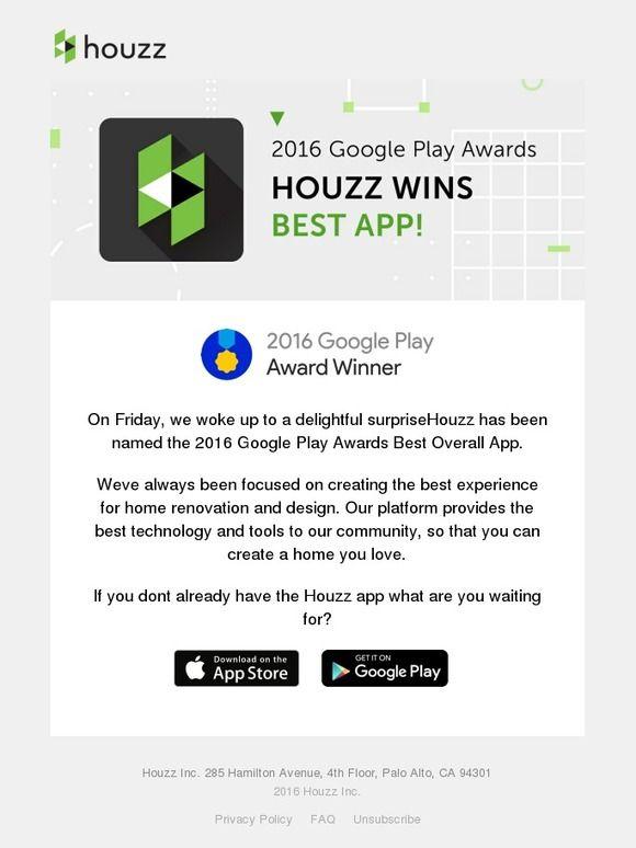 Houzz App Logo - Houzz: Google names Houzz Best App of 2016 | Milled