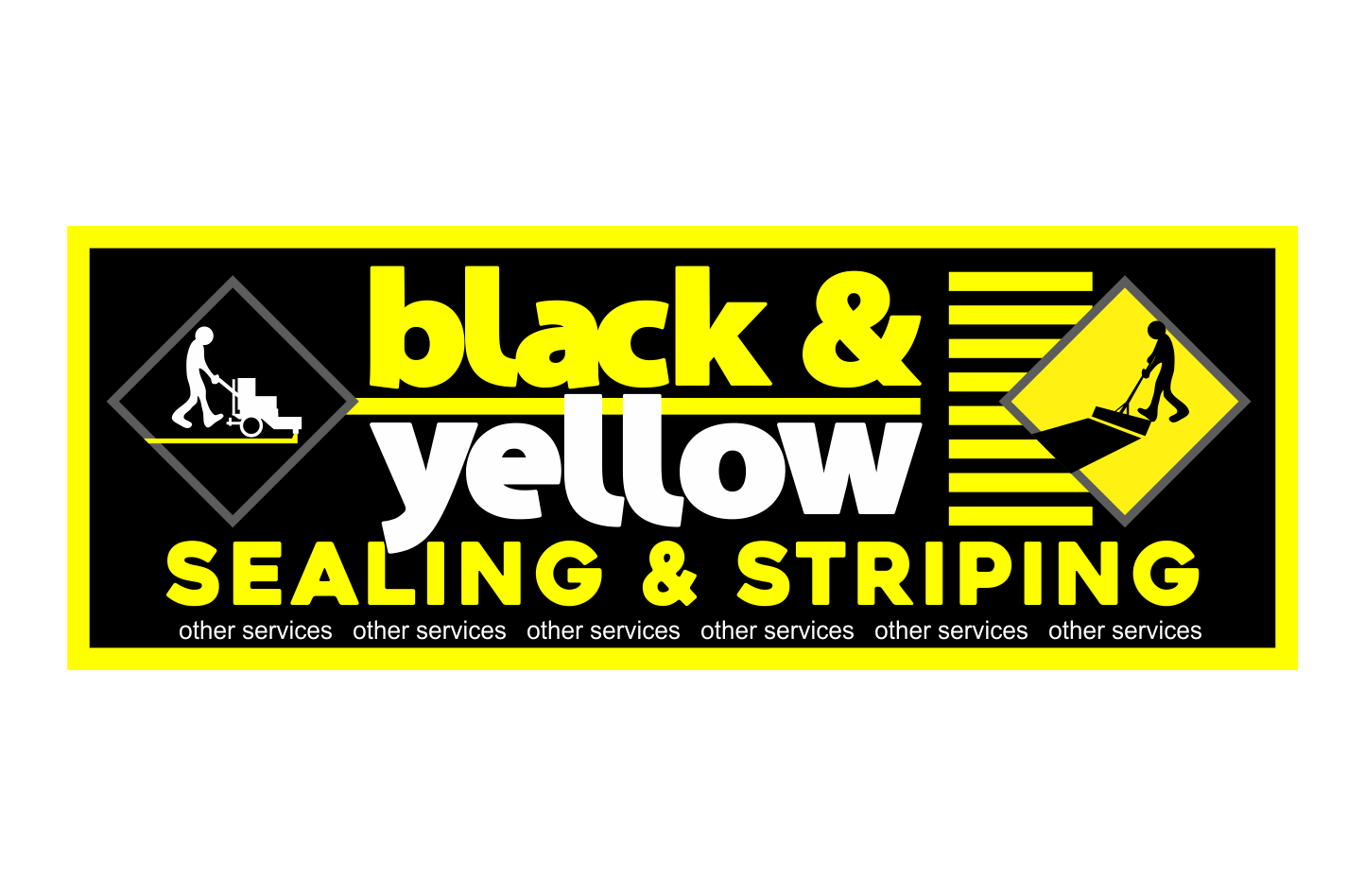 Black and Yellow Company Logo - Masculine, Bold, Parking Logo Design for Black And Yellow Sealing