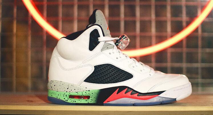 Lime Green Jordan Logo - Sneaker News: Air Jordan 5 Poison Green for June Release