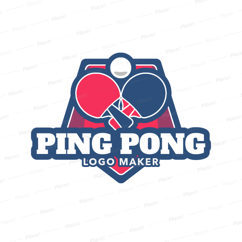 Pong Logo - Placeit - Simple Ping Pong Logo Maker