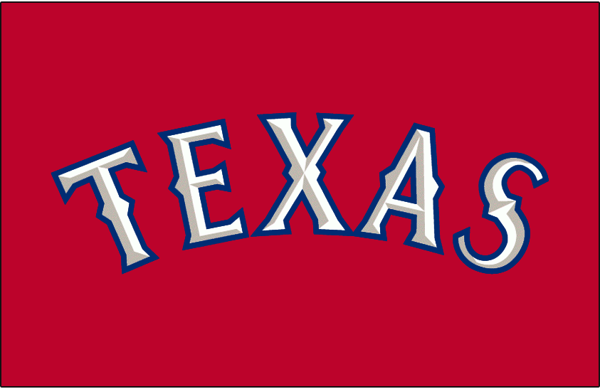 Red Texas Logo - Texas Rangers Jersey Logo - American League (AL) - Chris Creamer's ...