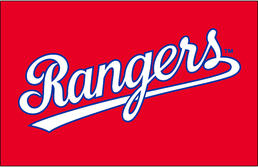 Red Texas Logo - Texas Rangers Jersey Logo League (AL) Creamer's