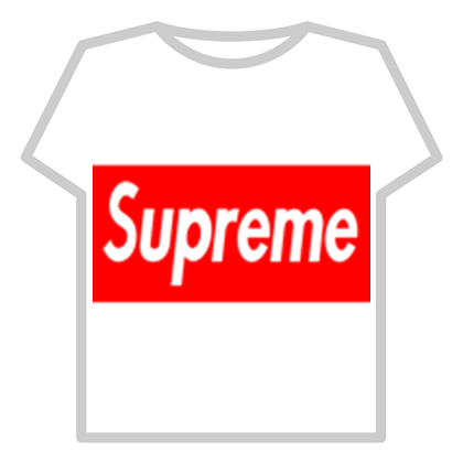 Supreme White Roblox Logo - red supreme logo w trans text + borders - Roblox