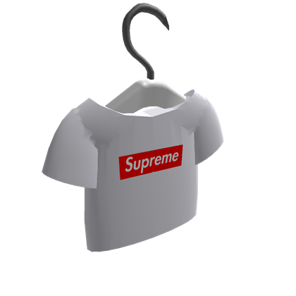 Supreme White Roblox Logo - Supreme white box tee - Roblox