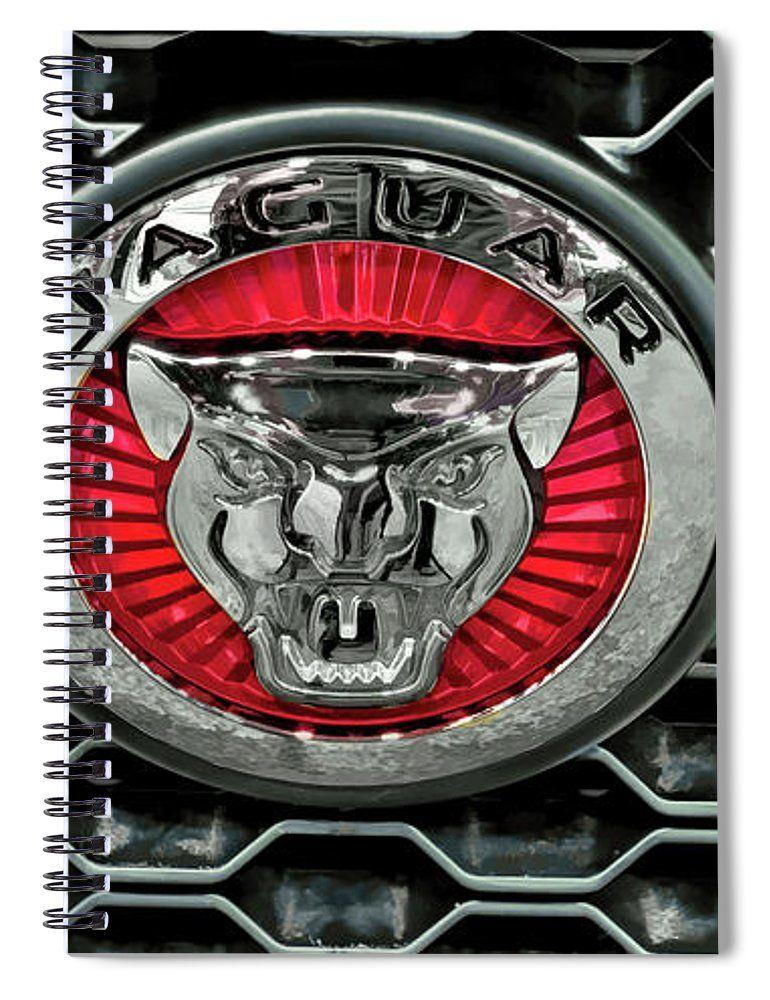 Spiral Car Logo - Jaguar Cars Emblem V2 Spiral Notebook for Sale by John Straton