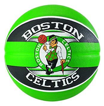 Green and Black Team Logo - Spalding Unisex's Boston Cletics Basketball, Green, Size 7: Amazon ...