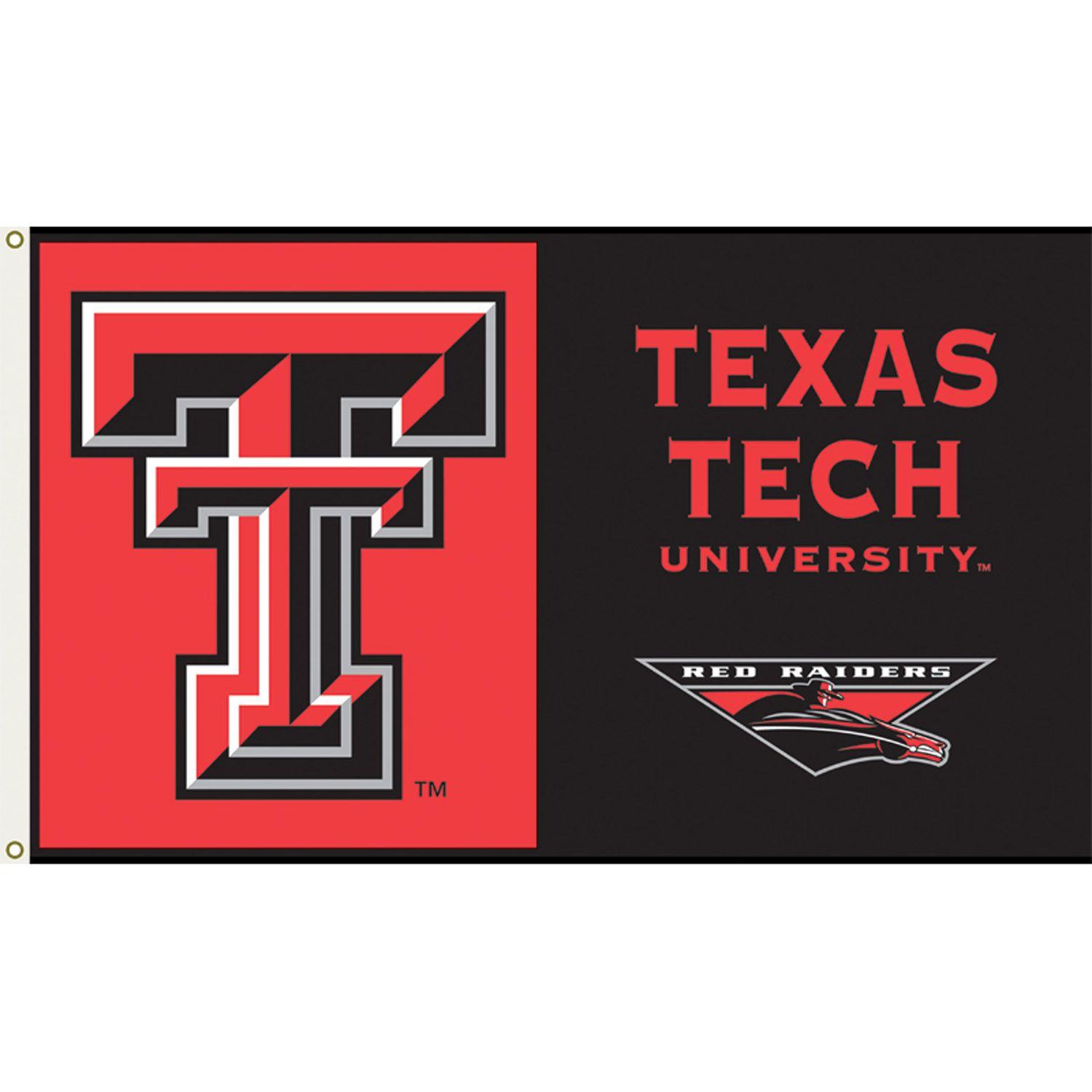 Red Texas Logo - Texas Tech Red Raiders 3ft x 5ft Team Flag - Logo Design 1
