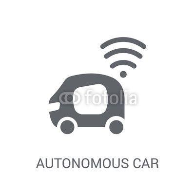 Spiral Car Logo - Autonomous car icon. Trendy Autonomous car logo concept on white ...